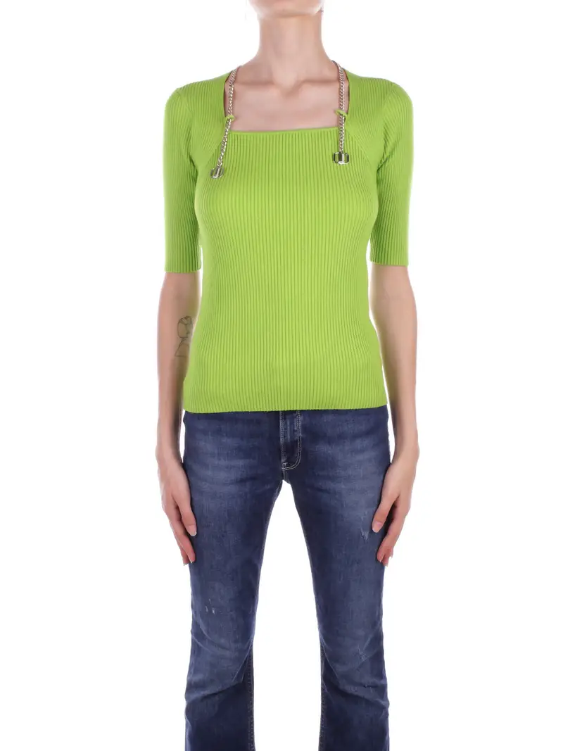 Maglia Donna LIU JO Verde Maglia chiusa man. gomito