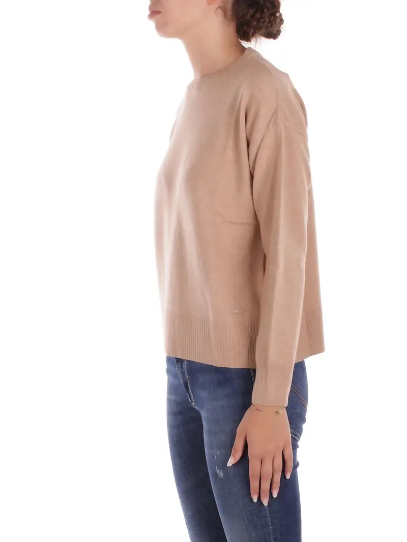 Maglia Donna WOOLRICH Beige Comfort wool cash crewneck miniatura 2