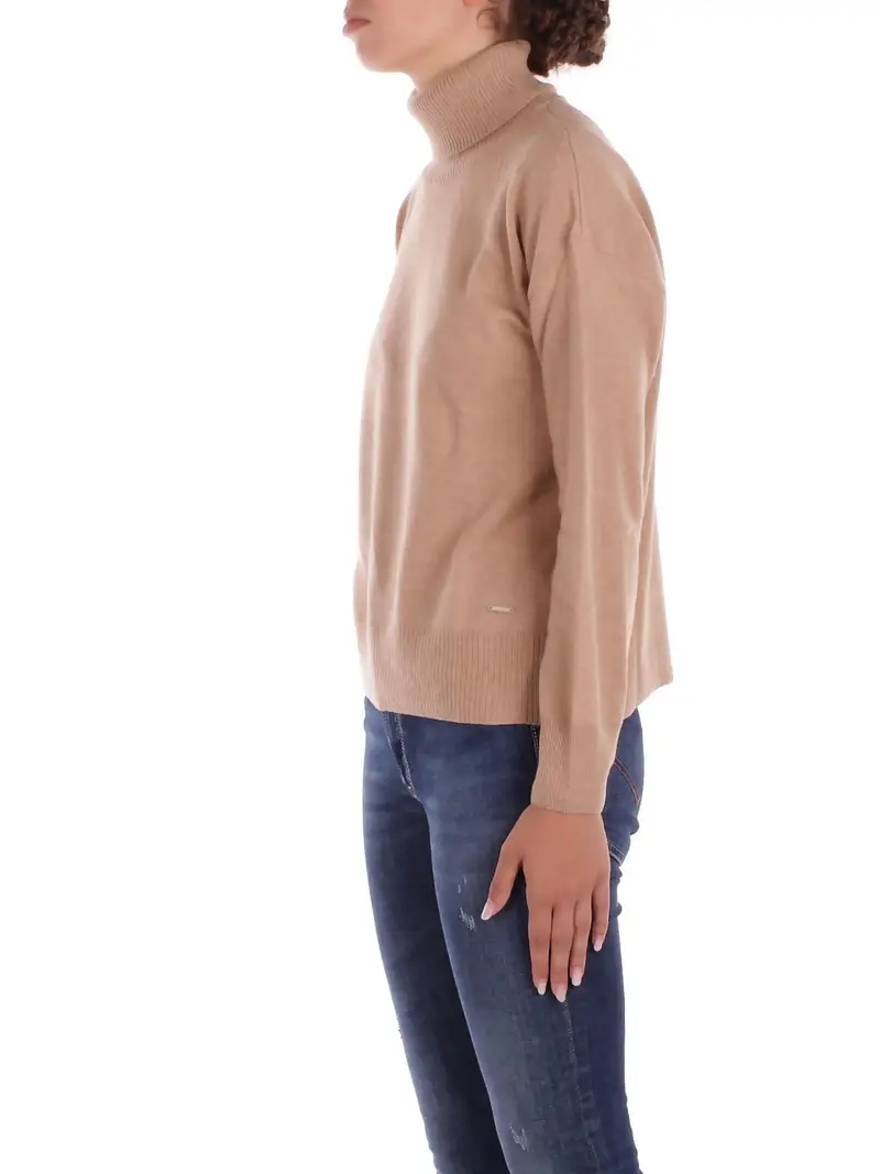 Maglia Donna WOOLRICH Beige Comfort wool cash turtleneck miniatura 2