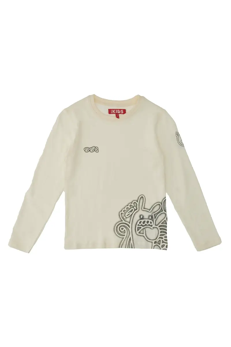 Maglia Girocollo a Maniche Lunghe PITT KIDS 6008 miniatura 2