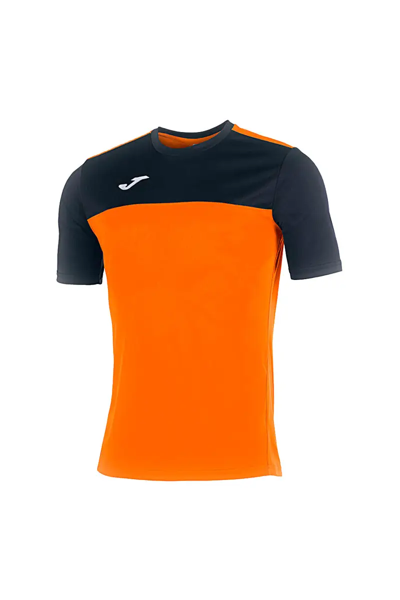 Maglia Maniche Corte Sportiva Arancione e Nera JOMA WINNER