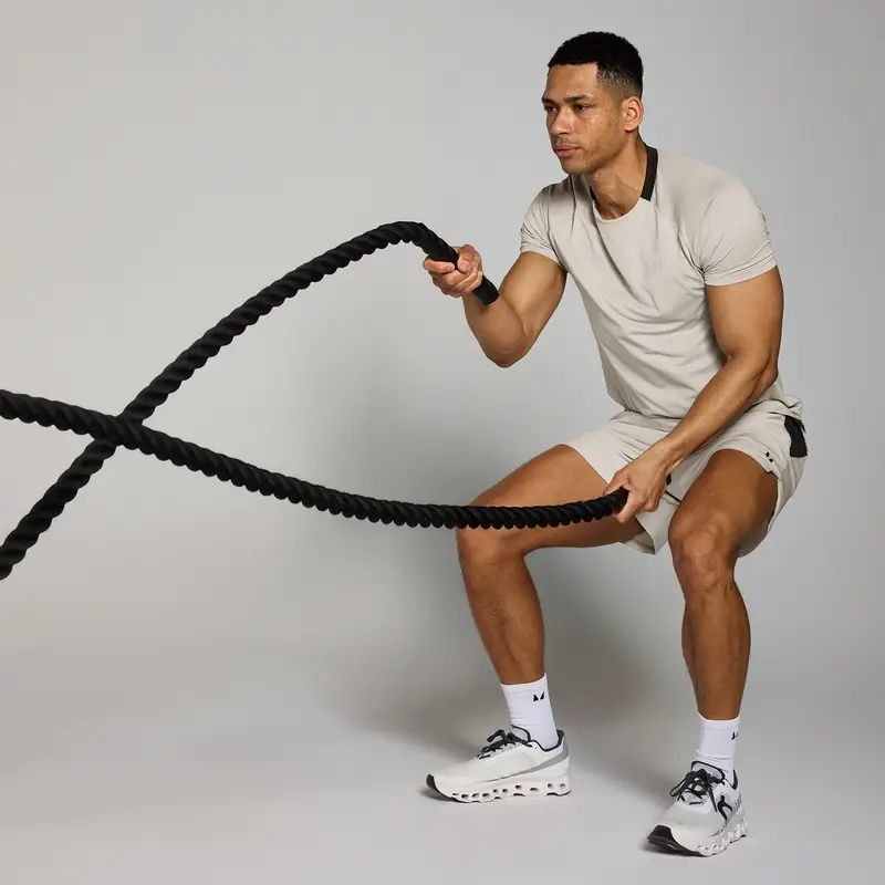 Maglia sportiva a rete MP Tempo da uomo - Grigio tortora - XS miniatura 2