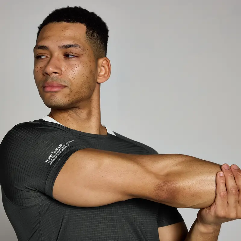 Maglia sportiva a rete MP Tempo da uomo - Nero slavato - XS miniatura 3