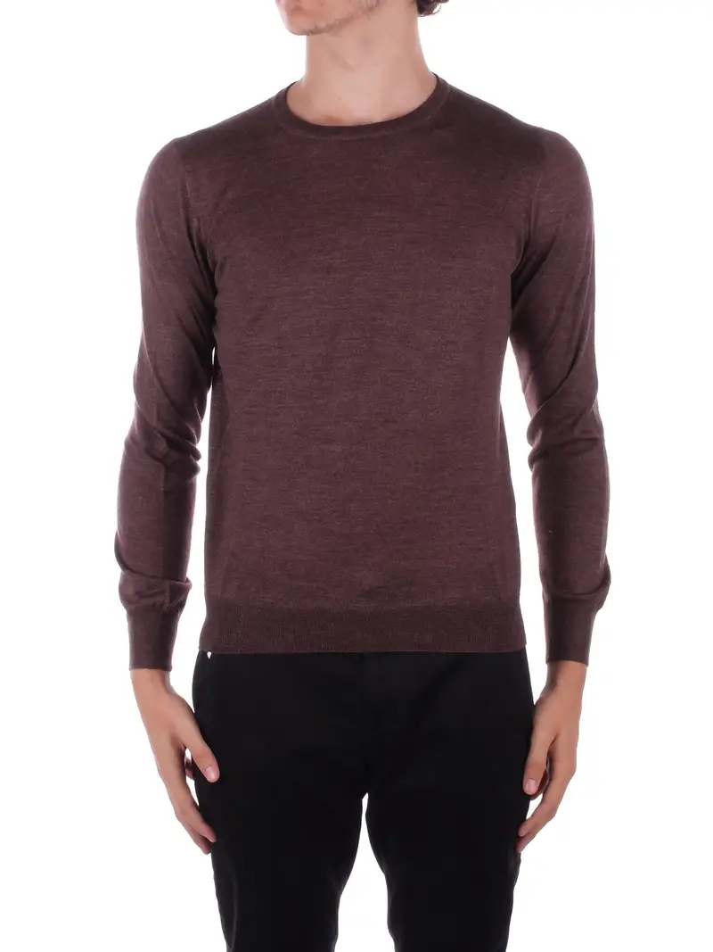 Maglia Uomo TAGLIATORE Brown Girocollo