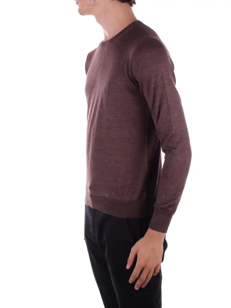 Maglia Uomo TAGLIATORE Brown Girocollo miniatura 2