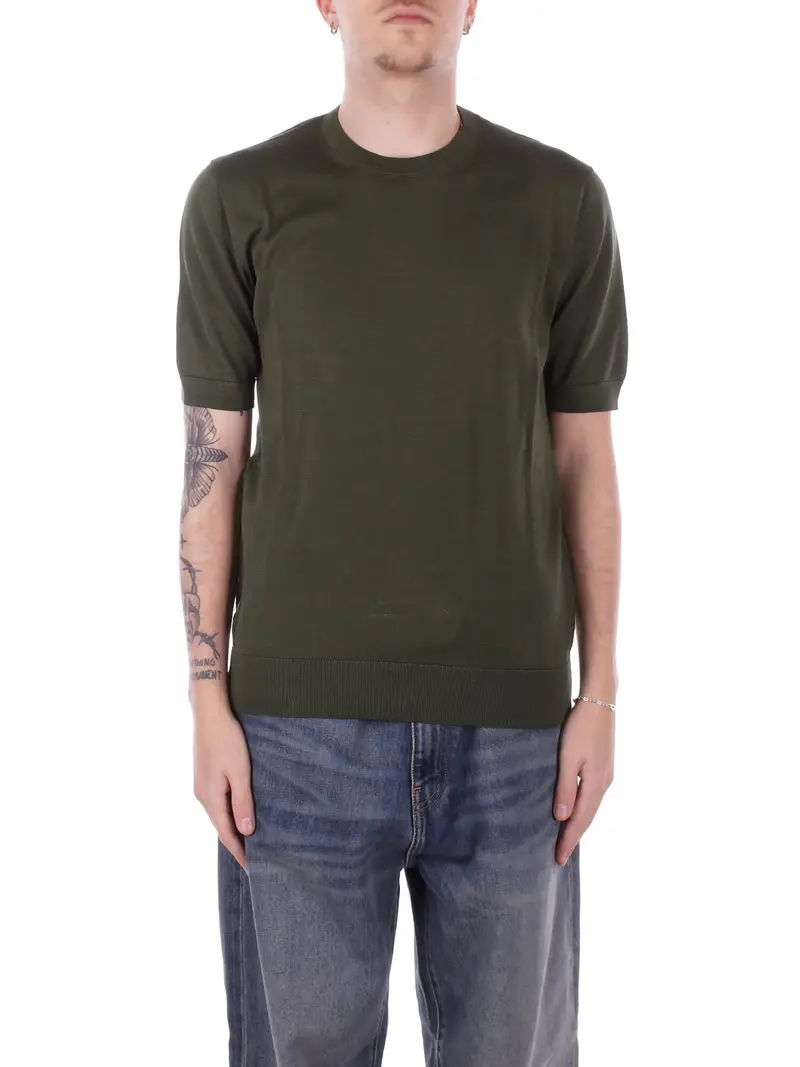 Maglia Uomo TAGLIATORE Verde Tre quarti