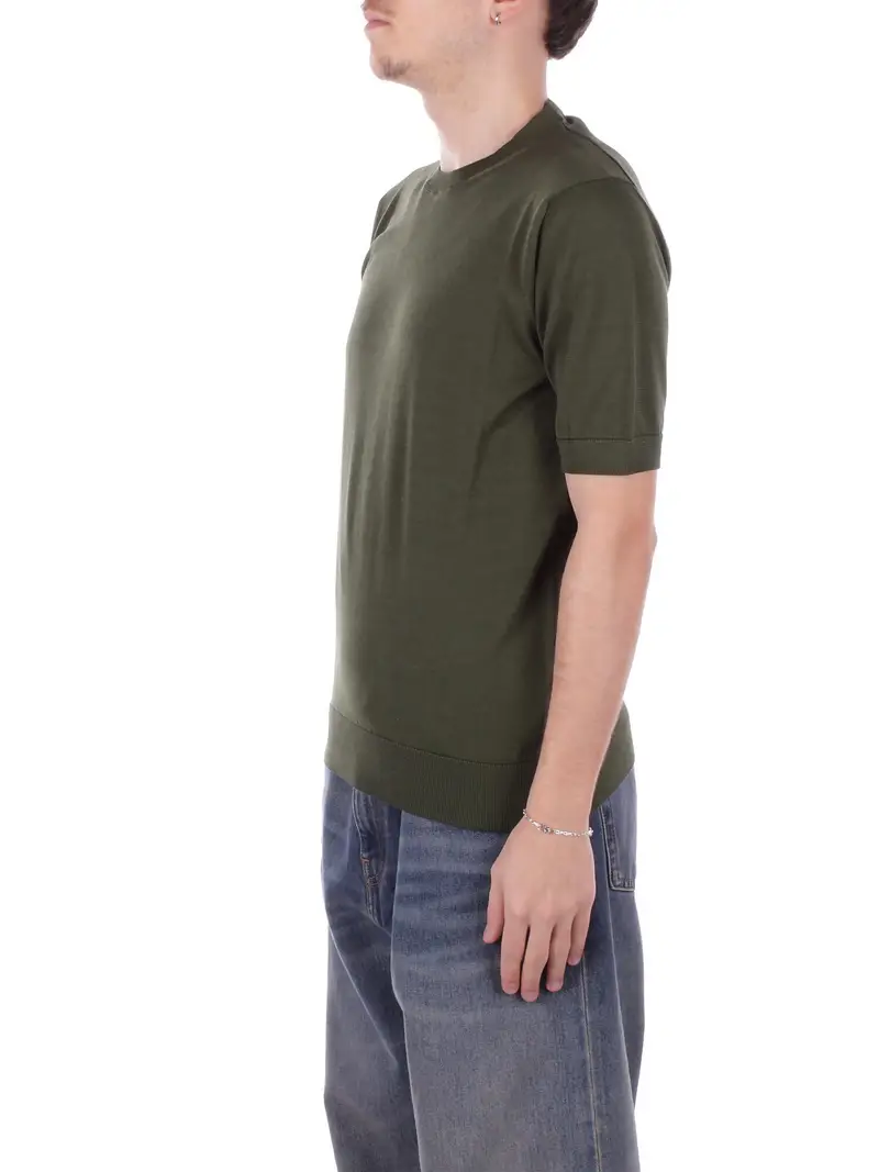 Maglia Uomo TAGLIATORE Verde Tre quarti miniatura 2