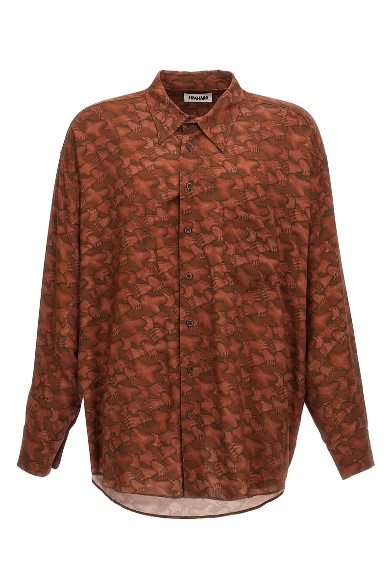 Camicia People Hand Rosso