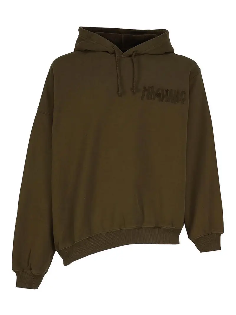 Felpa Con Logo Marrone