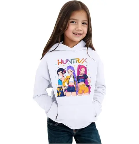 MAGLIERIA CONFORTI Felpa con Cappuccio delle Huntrix - Rumi Mira e Zoey per Bambine Unisex miniatura 2