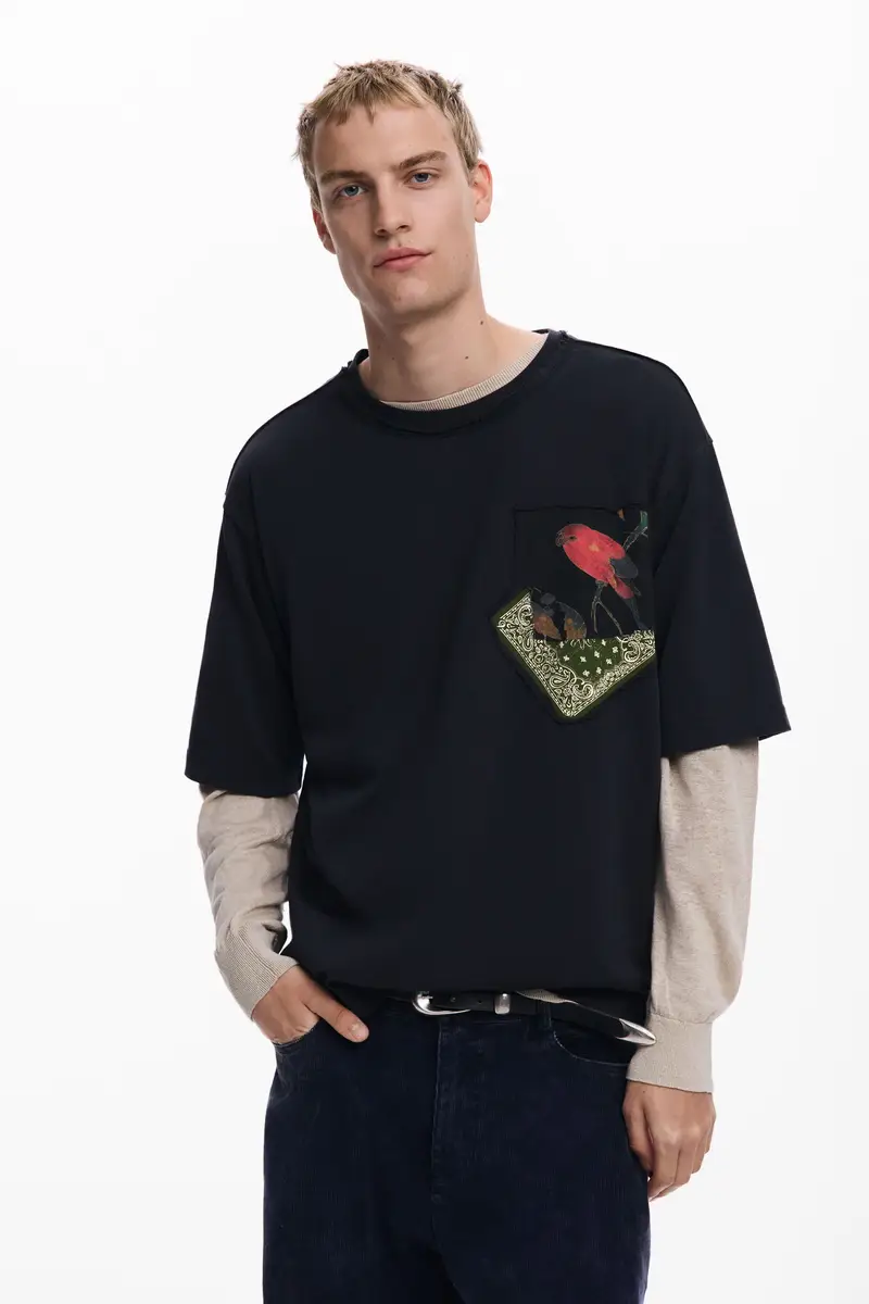 Maglietta a maniche corte bandana