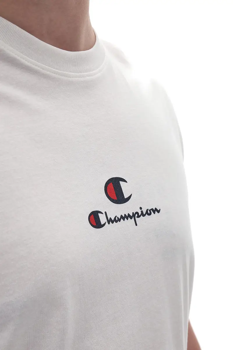 Maglietta a Maniche Corte Bianca Champion 220775 miniatura 3