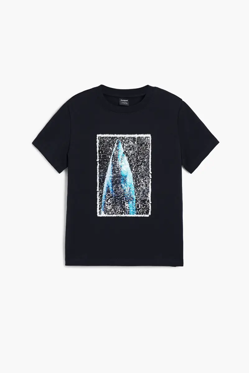 Maglietta a maniche corte con paillettes Botter