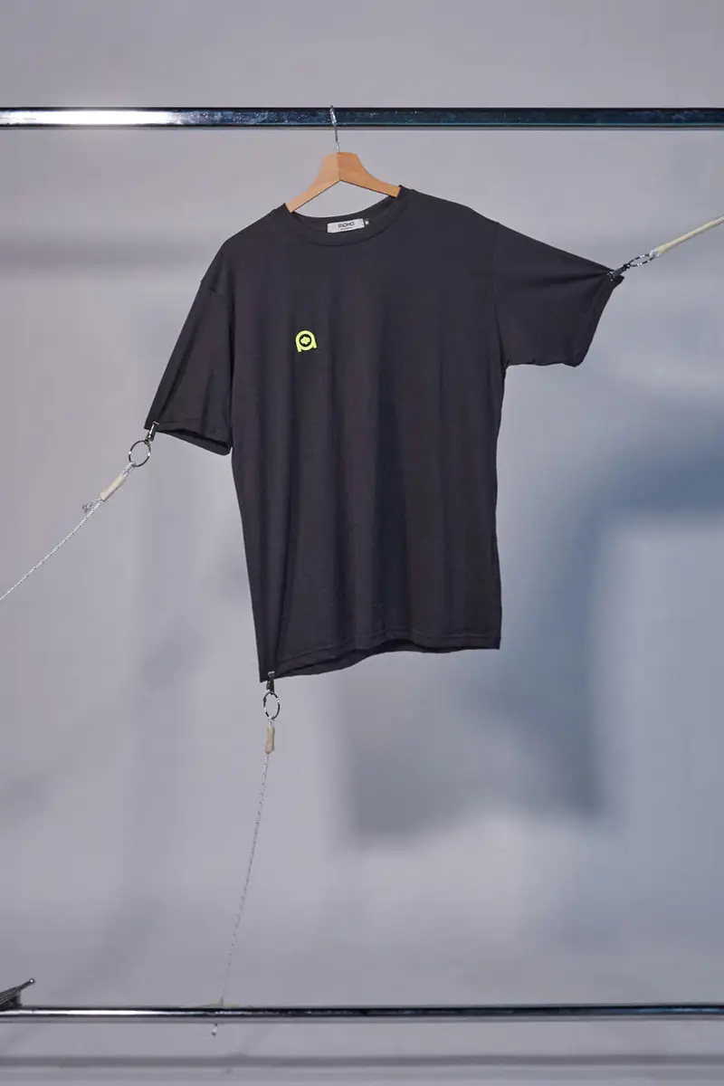 Maglietta a Maniche Corte Nera Con Stampa In Rilievo Made In Italy Boardman Alpha 1