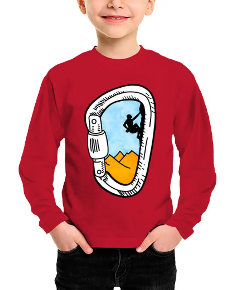 Maglietta bambino manica lunga Bambino, manica lunga, rosso