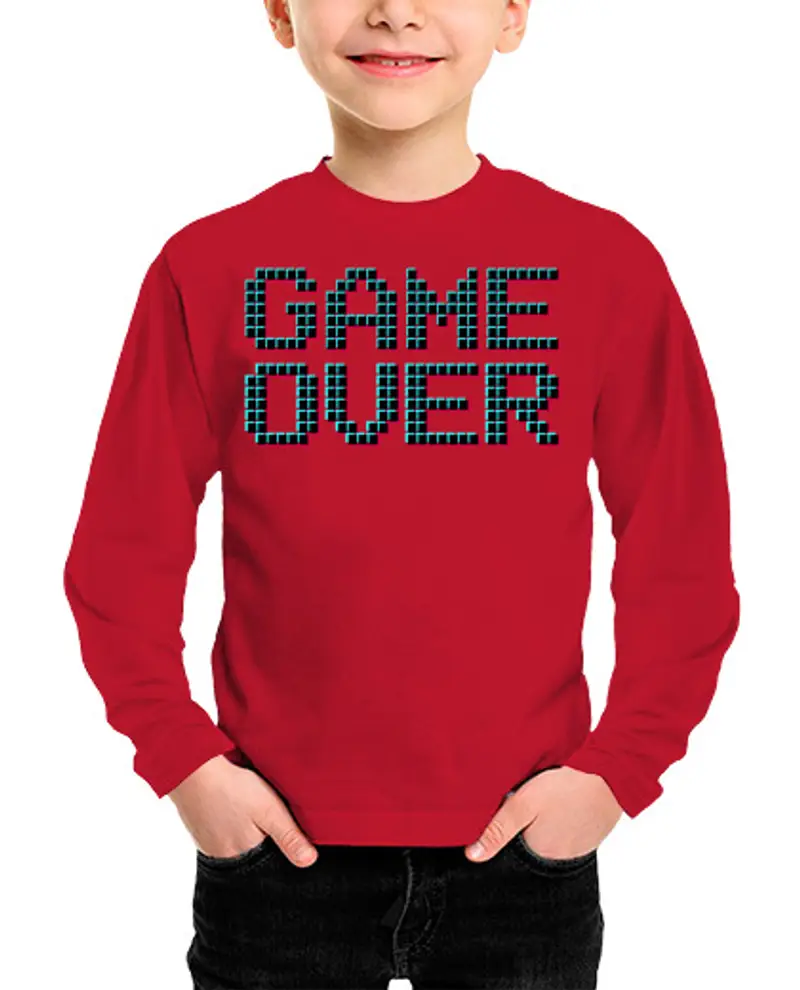 Maglietta bambino manica lunga Bambino, manica lunga, rosso