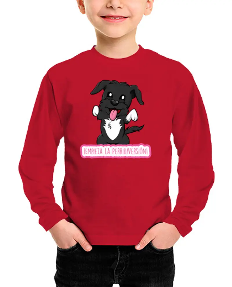 Maglietta bambino manica lunga divertimento manica lunga in lana