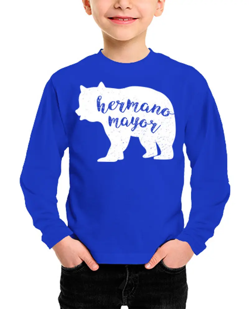 Maglietta bambino manica lunga fratello mayor