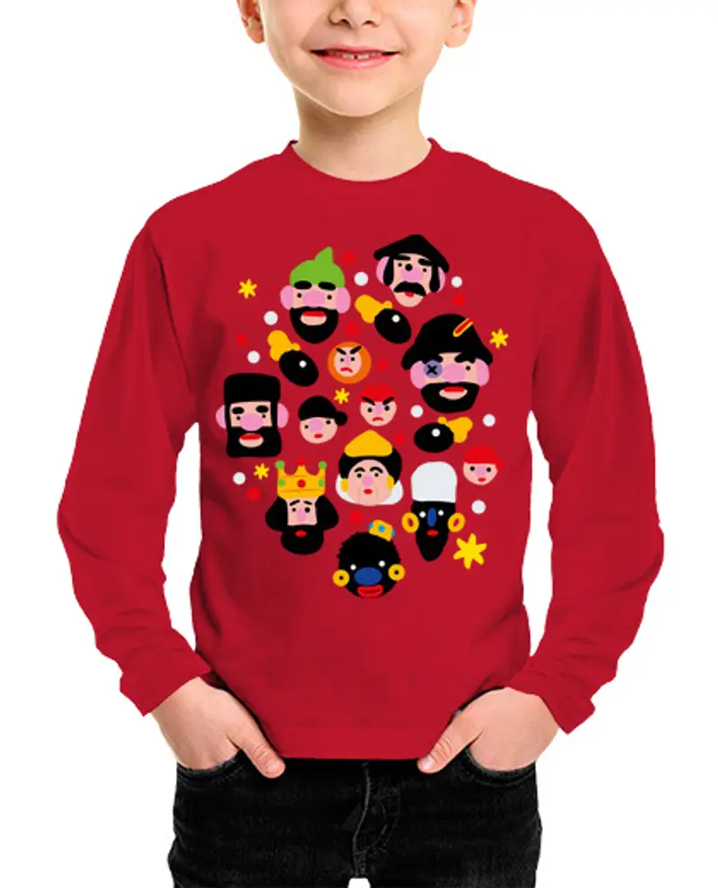 Maglietta bambino manica lunga giganti e perle di est lei