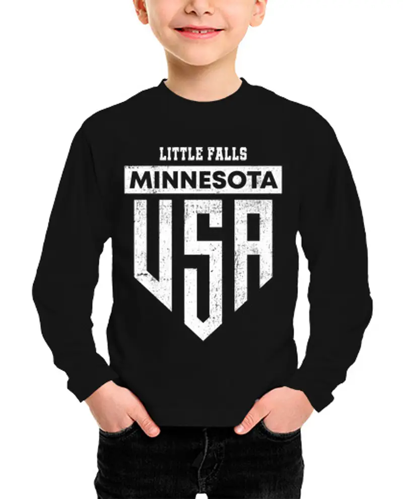 Maglietta bambino manica lunga Little Falls Minnesota