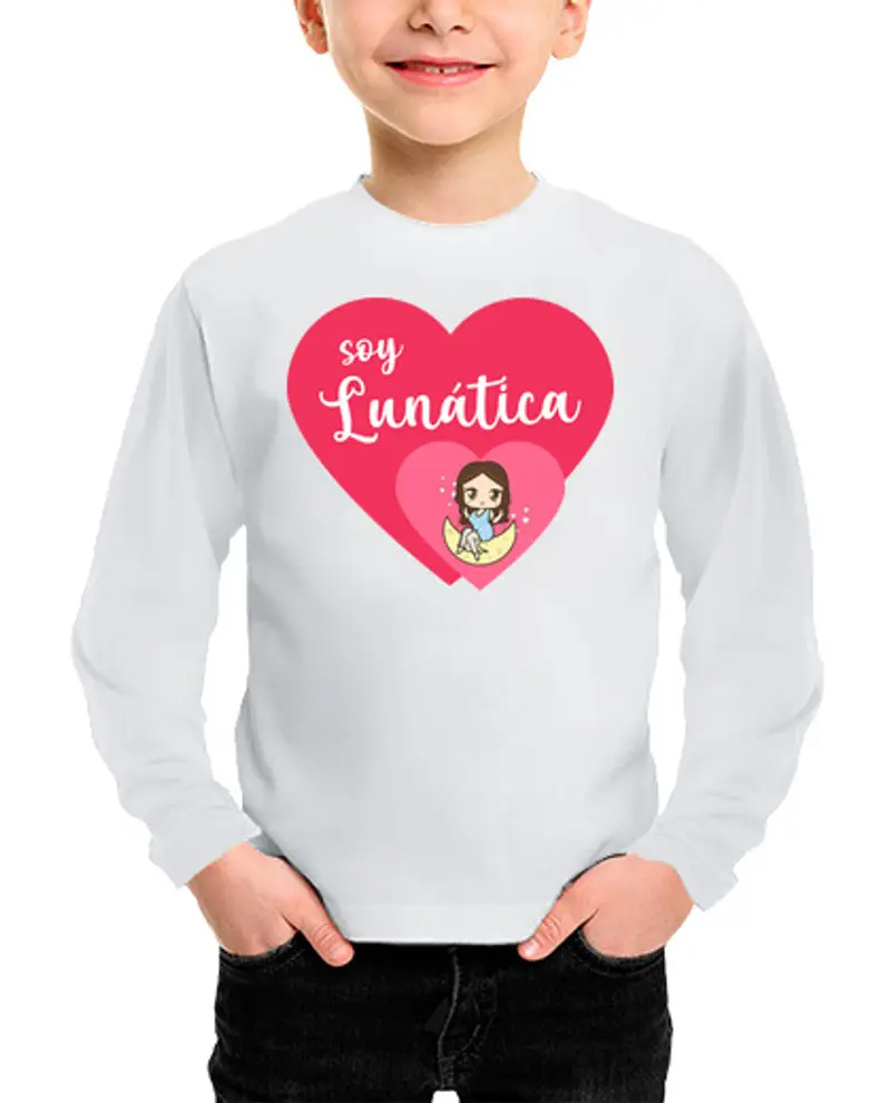 Maglietta bambino manica lunga manica lunga sono pazzo