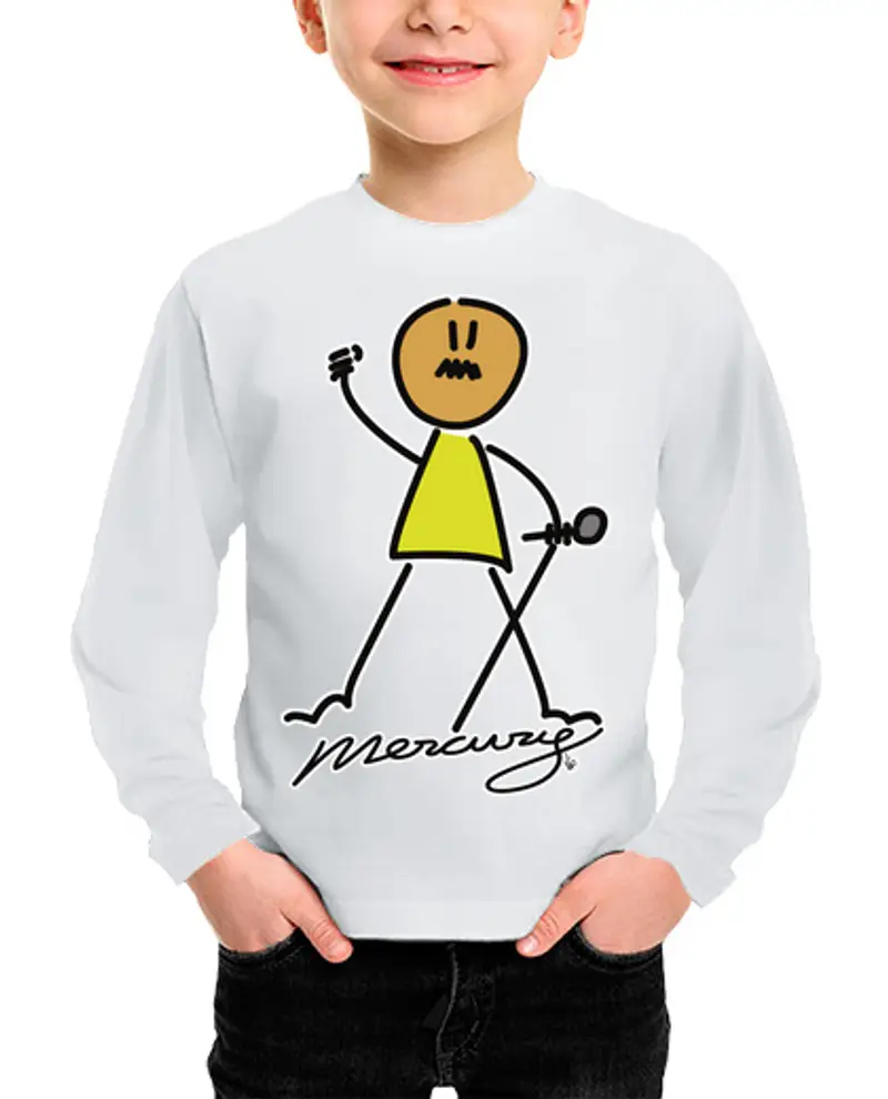 Maglietta bambino manica lunga mercury v2