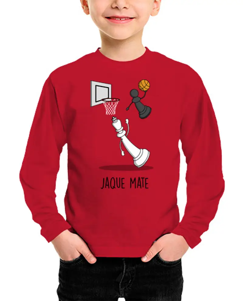 Maglietta bambino manica lunga scacco matto