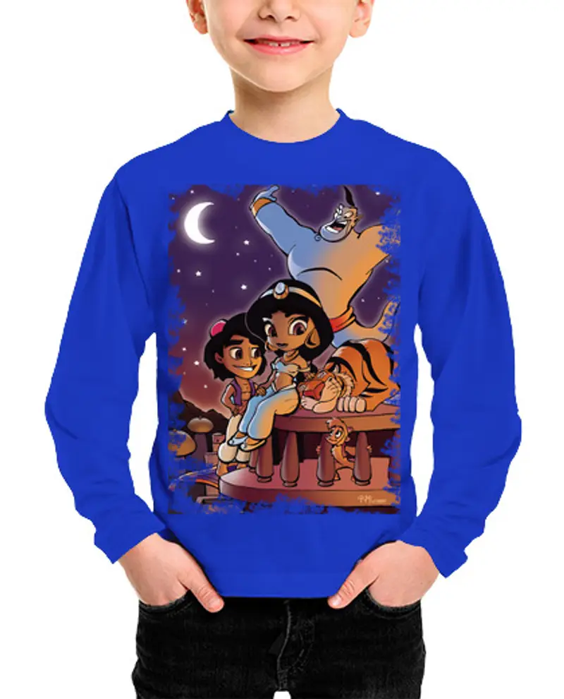 Maglietta bambino manica lunga tre desideri