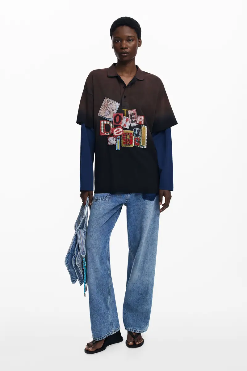 Maglietta doppia manica patch Botter