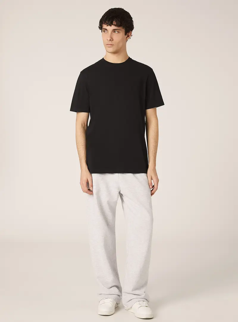 Maglietta girocollo in cotone