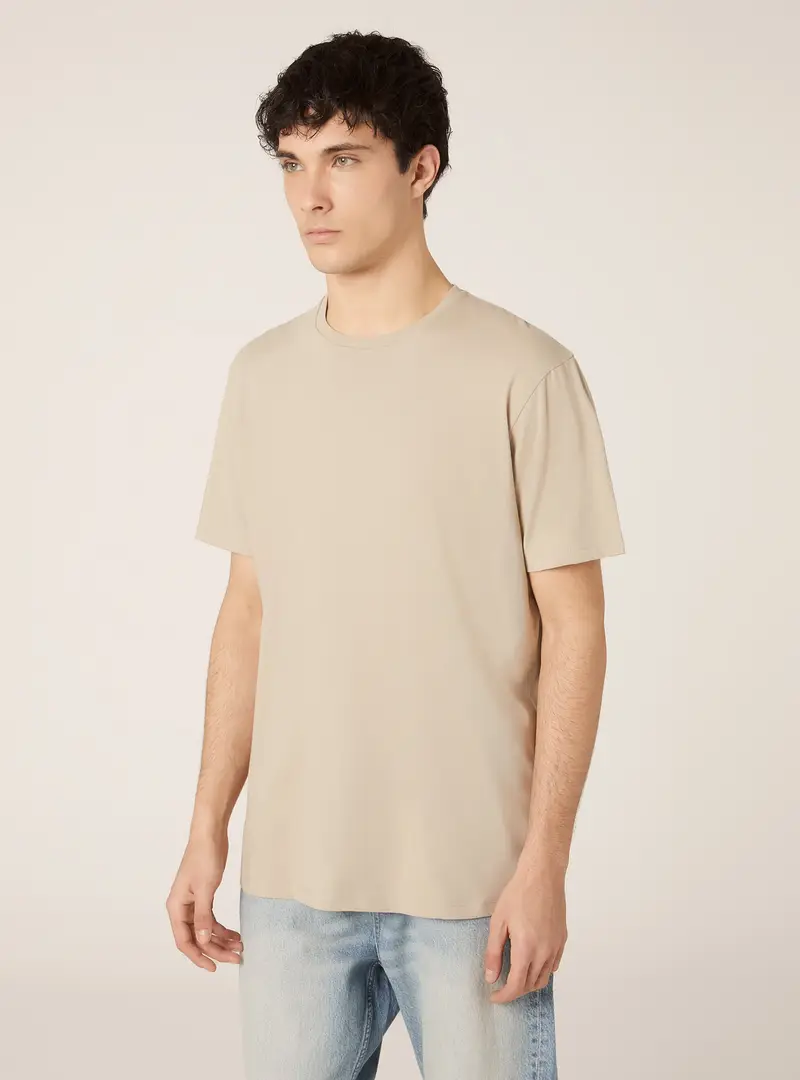 Maglietta girocollo in cotone