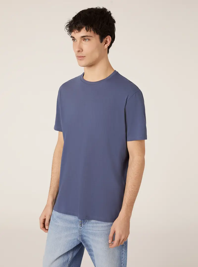 Maglietta girocollo in cotone