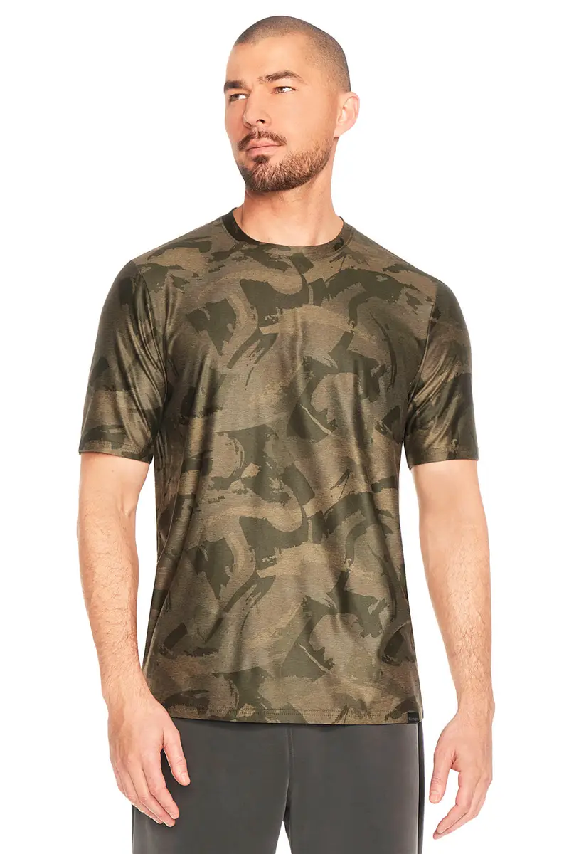 Maglietta militare a girocollo SKECHERS GO DRI All Day Camo