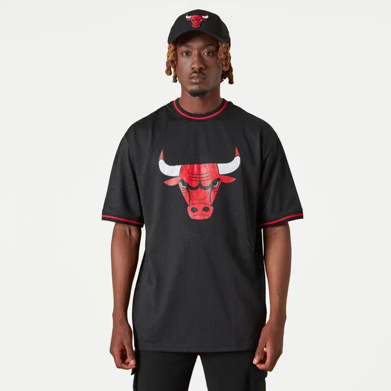 Maglietta NBA Chicago Bulls Uomo con logo della squadra in rete NEW ERA |  New Era