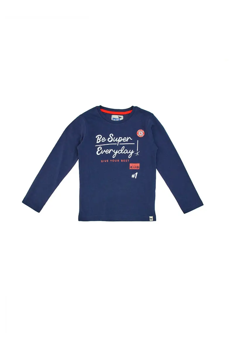 Maglietta Pitt Kids 04034 Blu miniatura 2