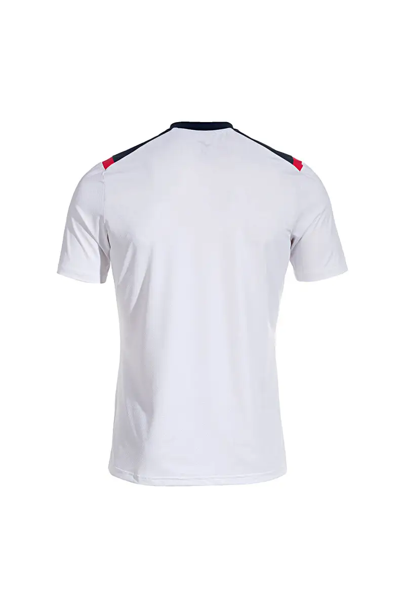 Maglietta Sportiva Girocollo Bianca e Blu JOMA TOLEDO miniatura 3