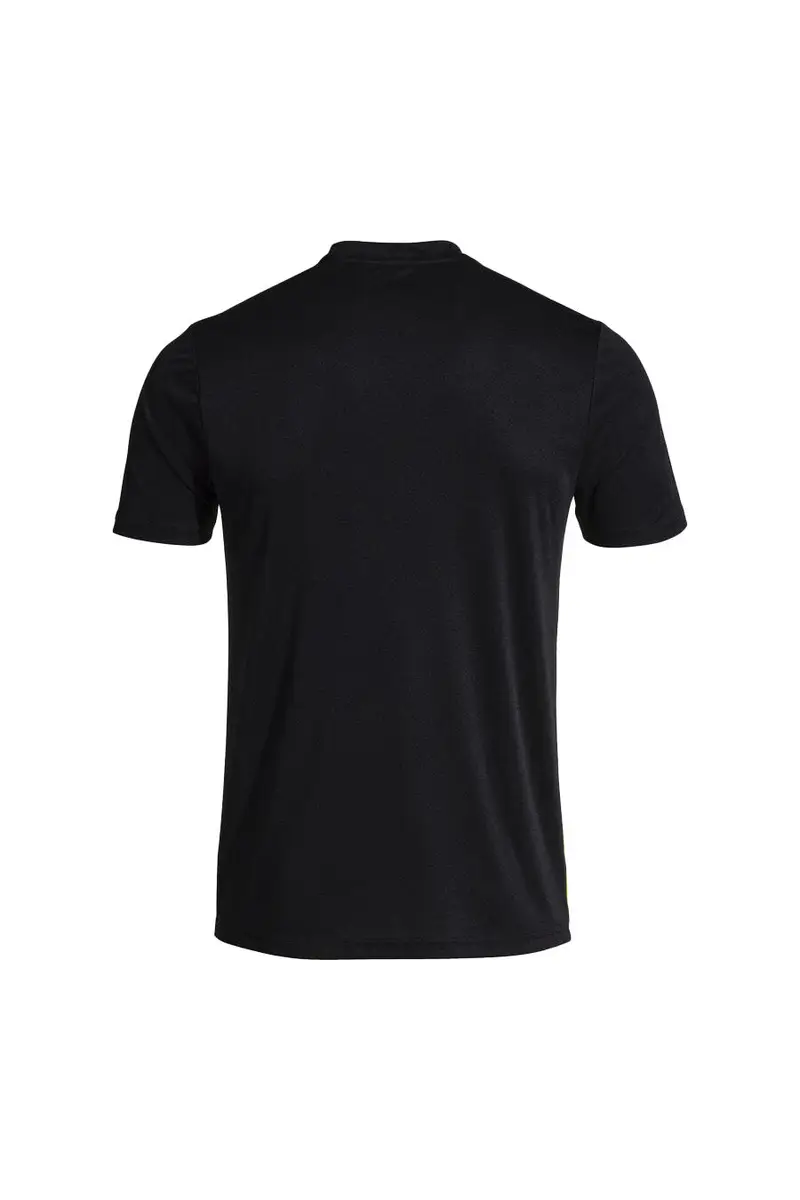 Maglietta Sportiva Nera con fantasia Giallo Fluo JOMA Lion II miniatura 2