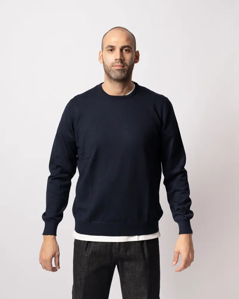 Maglioncinio Lana merinos Blu