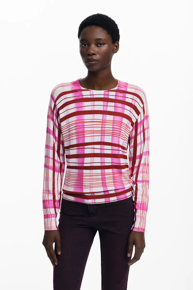 Maglione a righe mikado