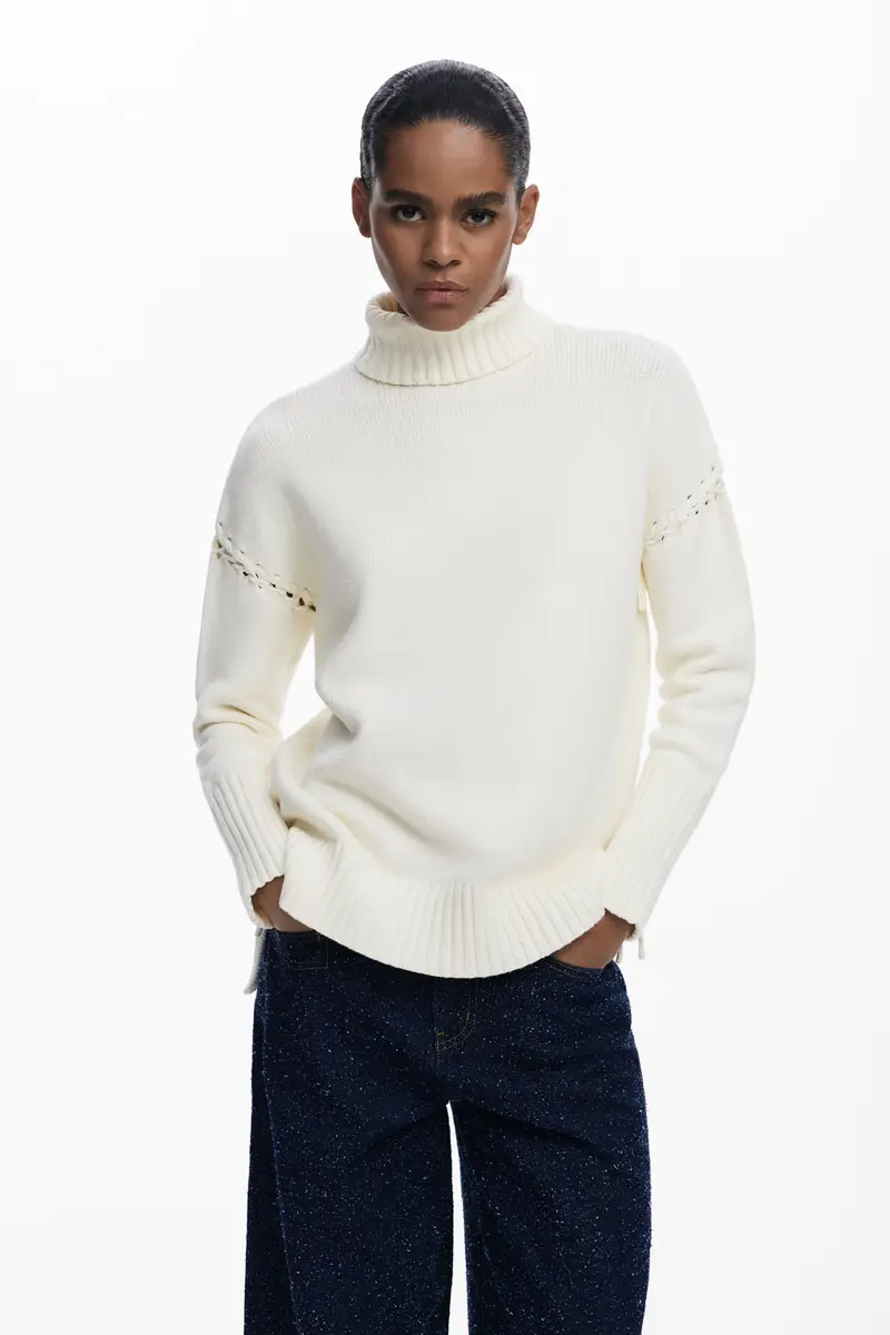 Maglione lungo con fiocchi