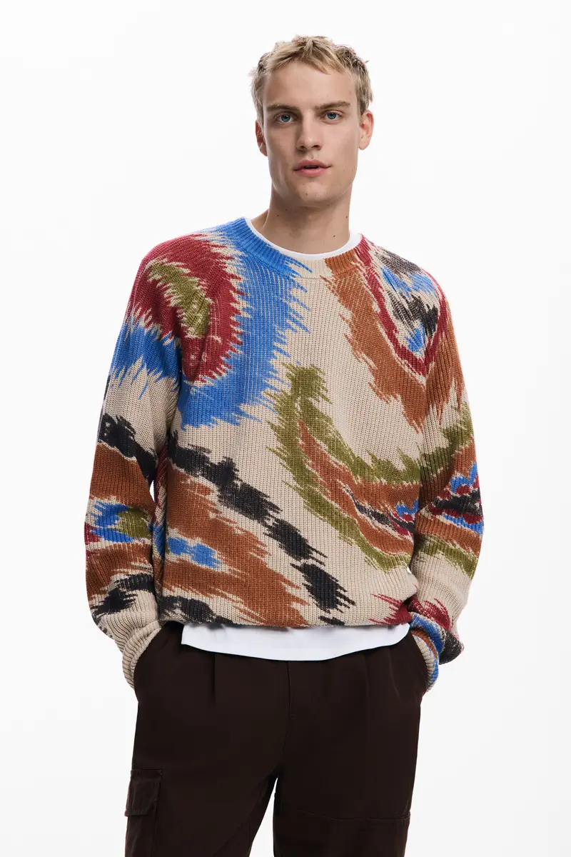 Maglione paisley astratto