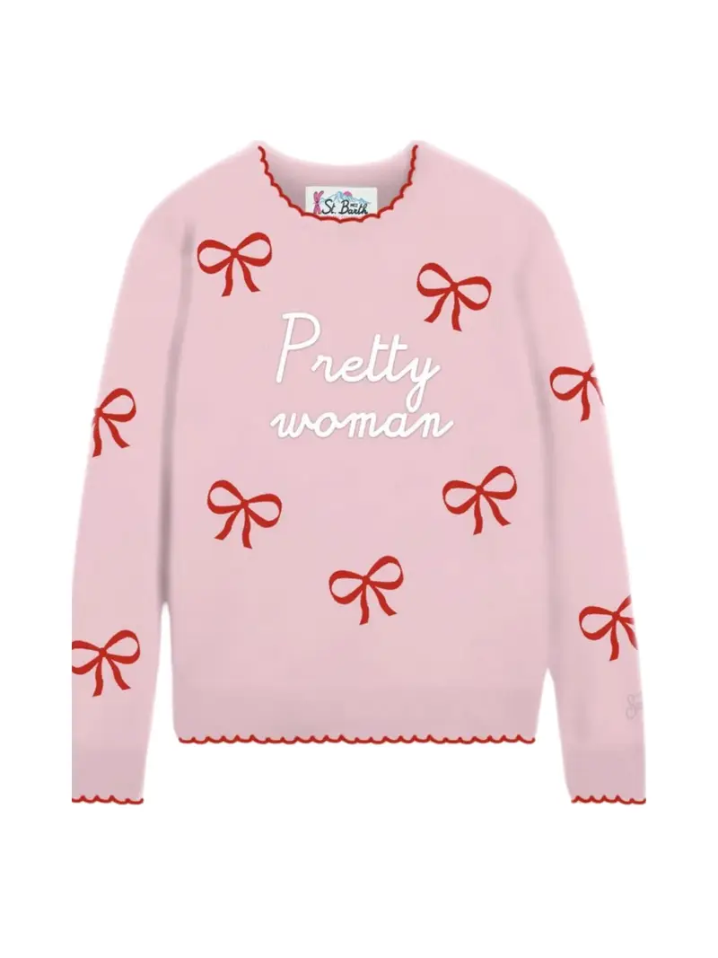 Maglione Saint Barth rosa "Pretty Woman"