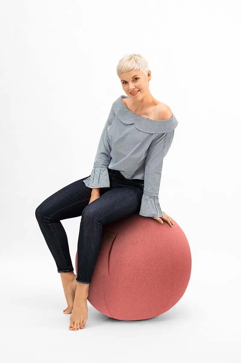 palla fitness Felt Arancione miniatura 5