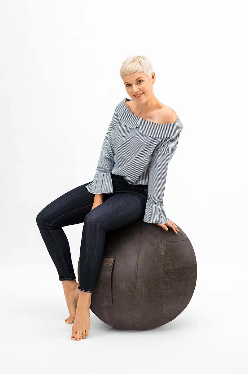 palla fitness Frankie Grigio miniatura 5