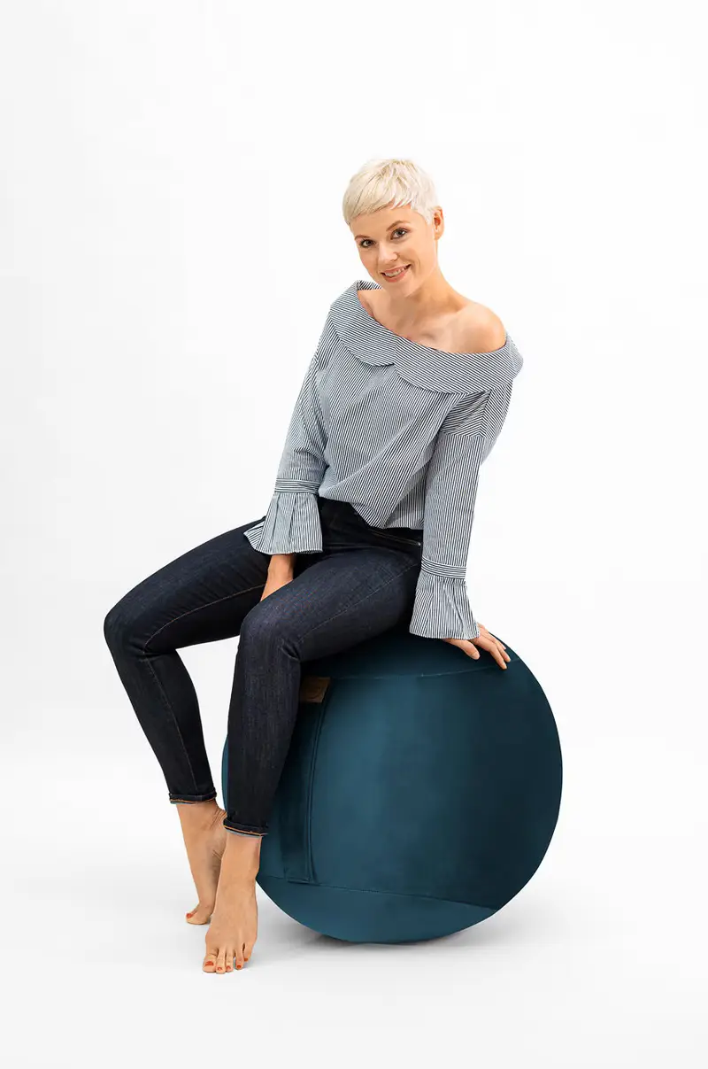 palla fitness Marrone miniatura 4