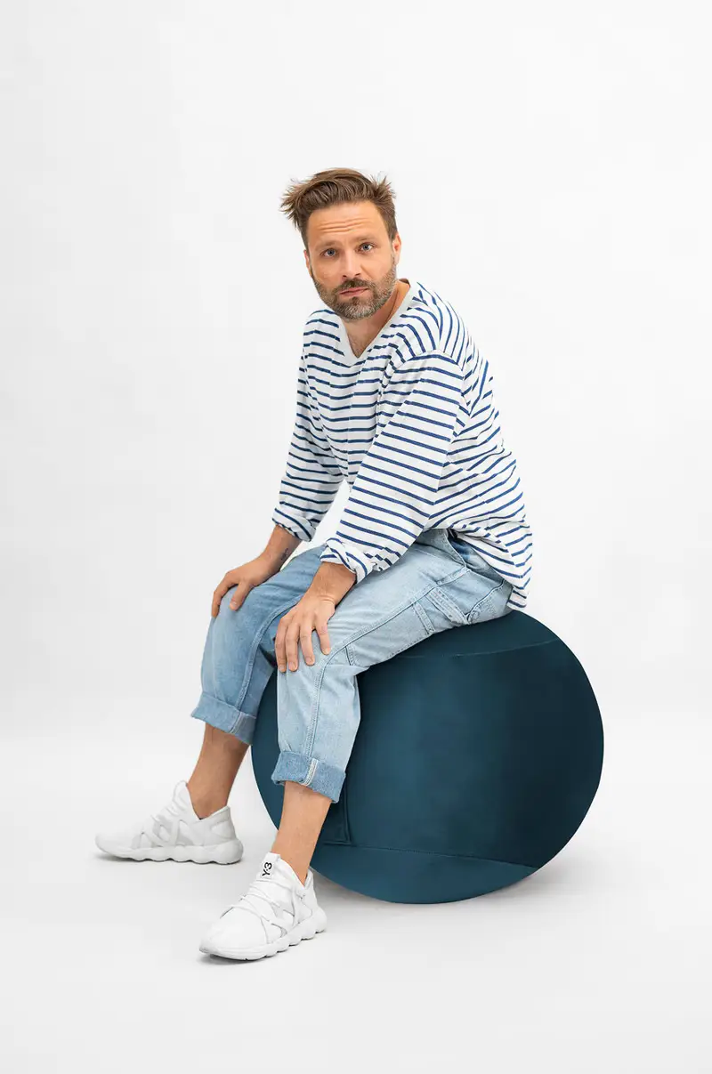 palla fitness Marrone miniatura 5