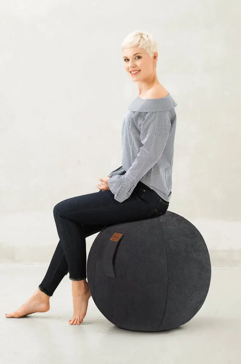 palla fitness Nero miniatura 3