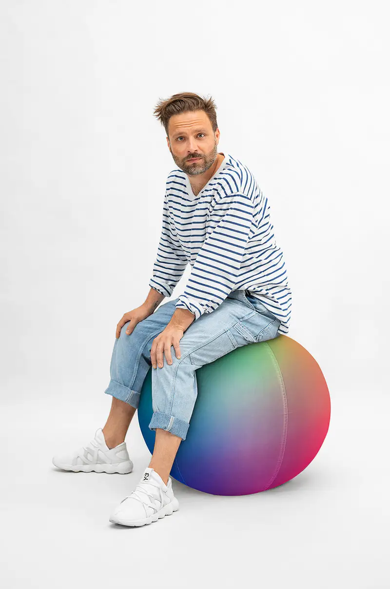 palla fitness Rainbow SittingBall Multicolore miniatura 4