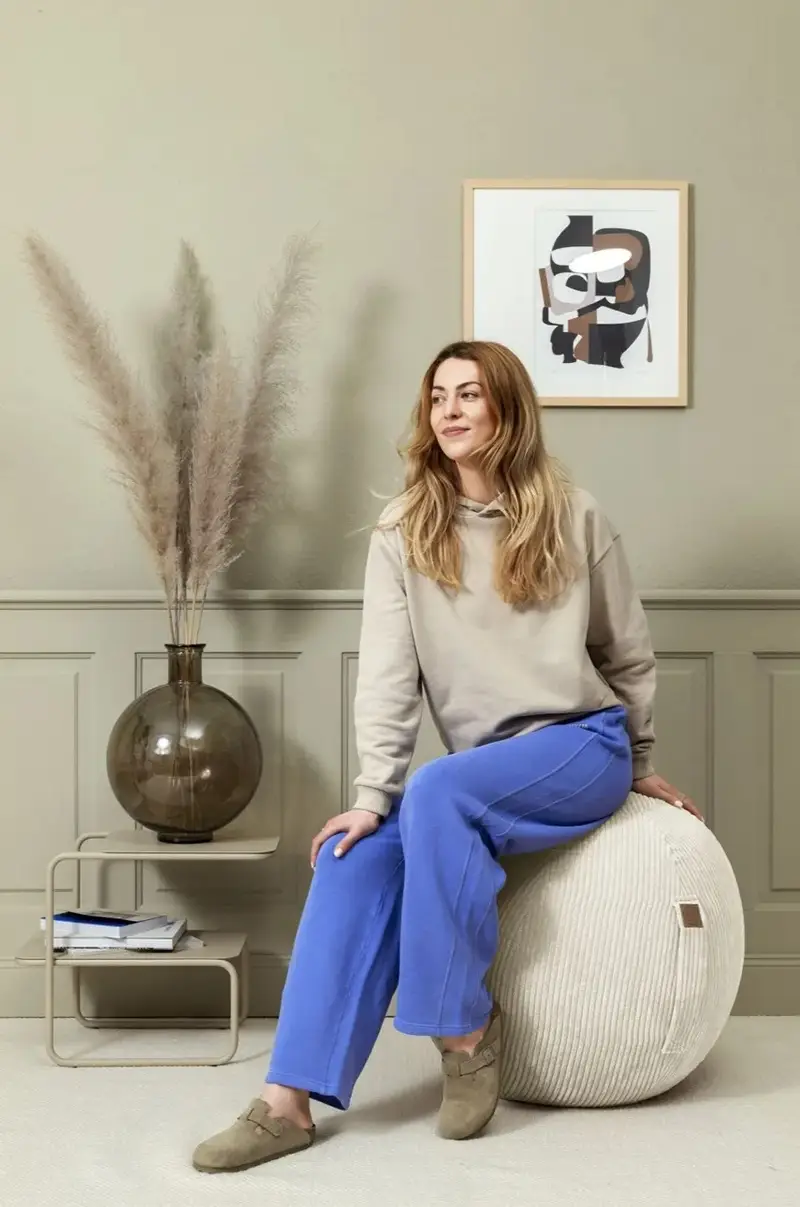 palla fitness Shara Sitting Ball Beige miniatura 3