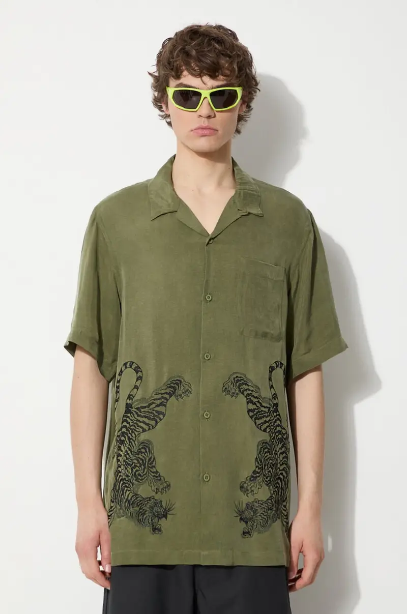 camicia Take Tora uomo colore verde 5100.OLIVE